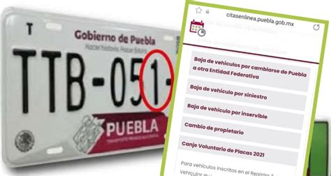 cita para canje de placas puebla|Con cambio voluntario de placas, Gobierno condonará pago de。